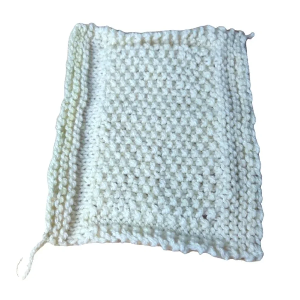HAND Knit One Of A Kind Shades Of Green Set Of Three Washcloths